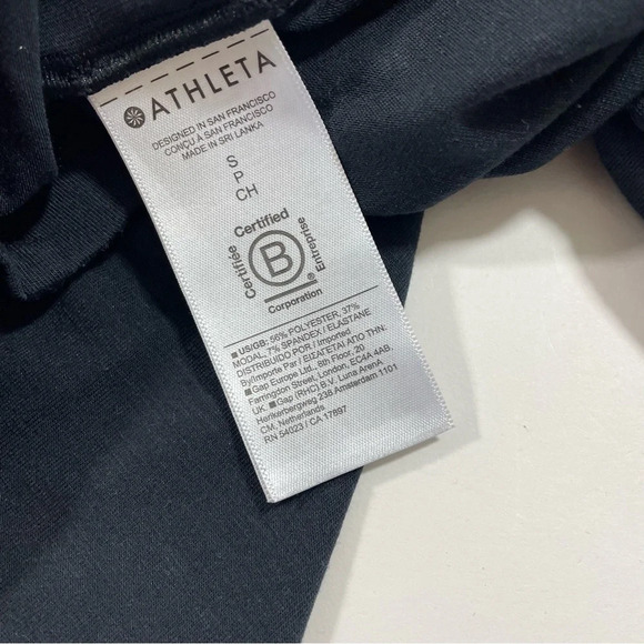 Athleta Air Out Cinch Tee Shirt Black Size Small - Picture 6 of 10